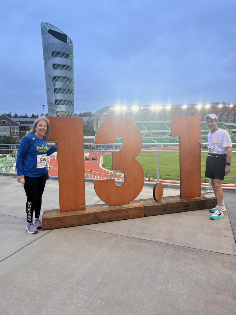 Rae and Rick run in Oregon